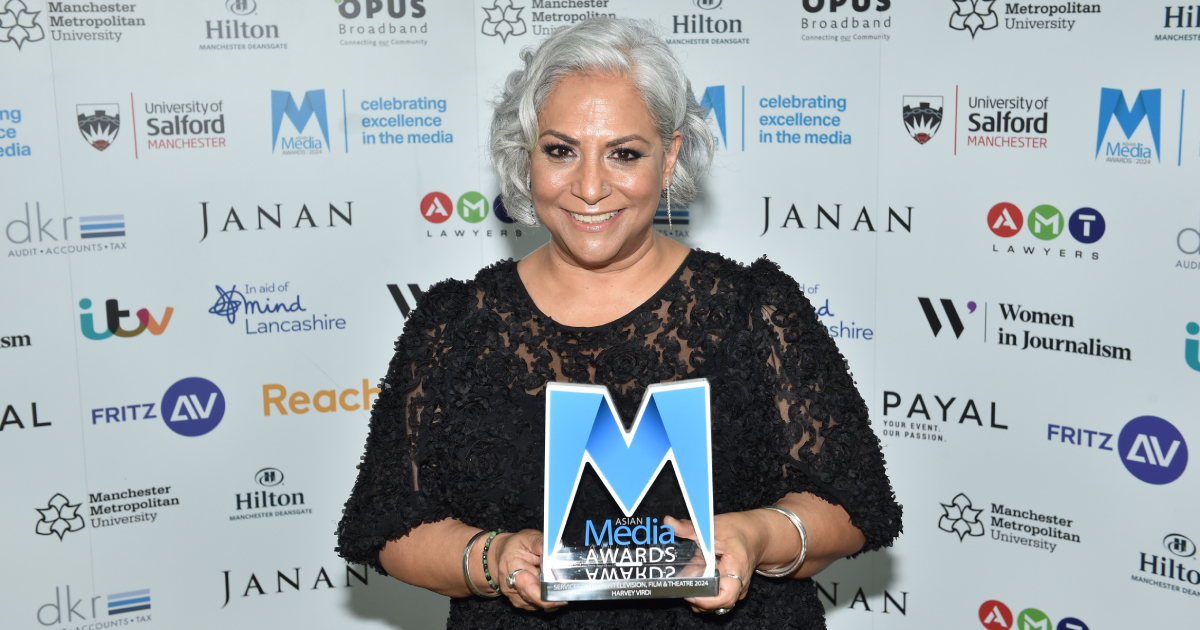 Harvey Virdi honoured with Sophiya Haque Services to British TV, Film & Theatre Award 2024