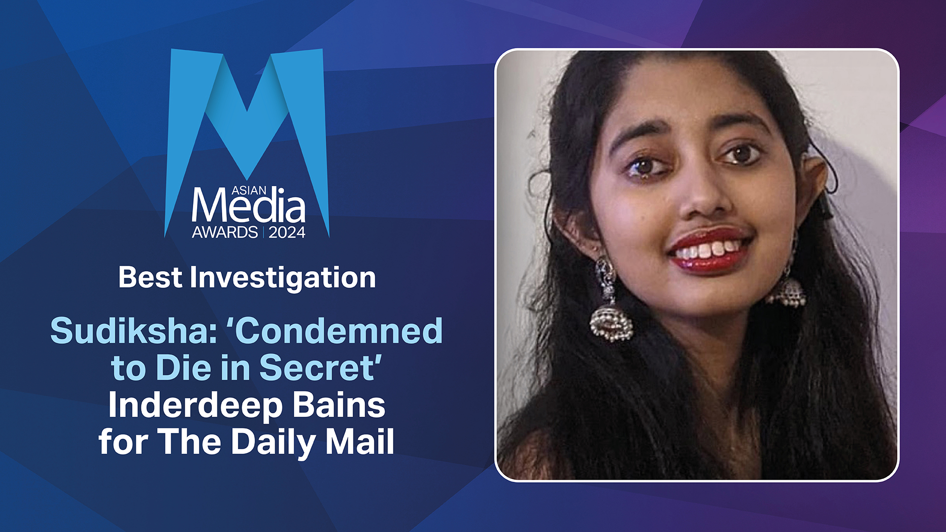 Sudiksha: ‘Condemned to Die in Secret’ named Best Investigation